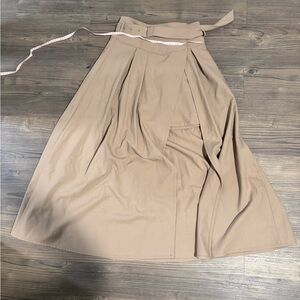 Chic Beige A-Line Women's Skirt